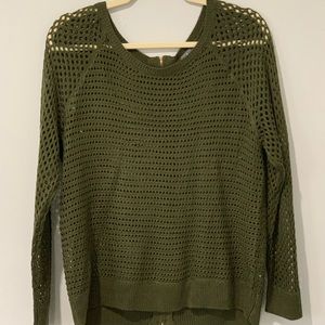 New York and company top olive green size Medium
